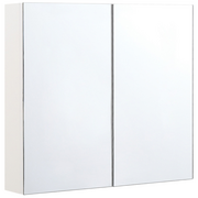 Szafki łazienkowe - Shumee Shumee Szafka łazienkowa wisząca z lustrem 80 x 70 cm NAVARRA 293132 - miniaturka - grafika 1