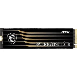 MSI 2TB M.2 PCIe Gen4 NVMe Spatium M480 Pro - Dyski SSD - miniaturka - grafika 1