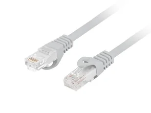 Patchcord kat.6 UTP LSZH CU 0,5m szary Fluke Passed Lanberg PCU6-10CU-0050-S - Patchcordy - miniaturka - grafika 1