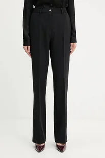 Guess spodnie NEW CARLA damskie kolor czarny proste high waist W5YB00 WH9Y2 - Spodnie sportowe damskie - miniaturka - grafika 1