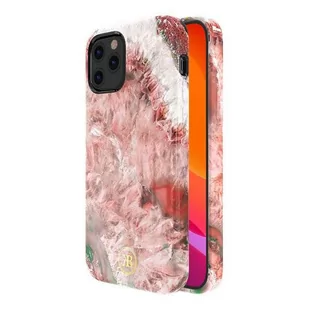 Kingxbar Agate Series eleganckie etui pokrowiec z nadrukiem agat iPhone 12 mini czerwony - Etui i futerały do telefonów - miniaturka - grafika 2