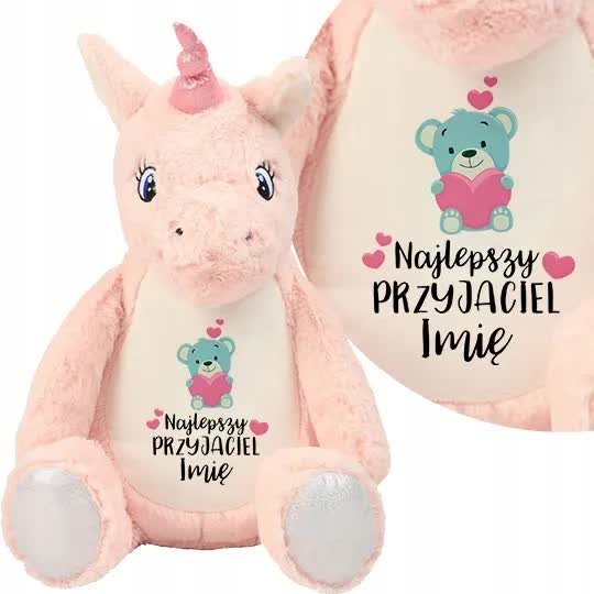 Przytulanka Jednorożec TWOJE IMIĘ Piękne Top Wzory