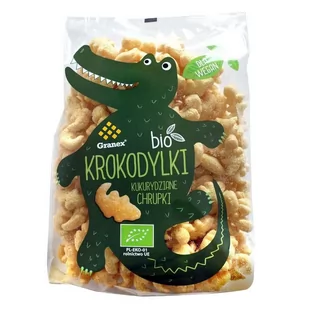 Granex Chrupki kukurydziane Krokodylki BIO 80 g - Chrupki - miniaturka - grafika 1