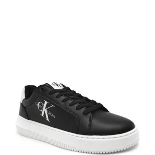 CALVIN KLEIN JEANS Skórzane trampki CHUNKY CUPSOLE MONOLOGO - Trampki męskie - miniaturka - grafika 1