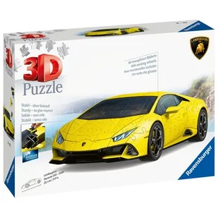 Puzzle 3D Pojazdy: Lamborghini Huracan Evo Giallo (11562). Wiek: 8+ - Puzzle - miniaturka - grafika 1