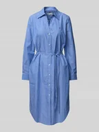 Sukienki - Sukienka midi z wiązanym paskiem - miniaturka - grafika 1