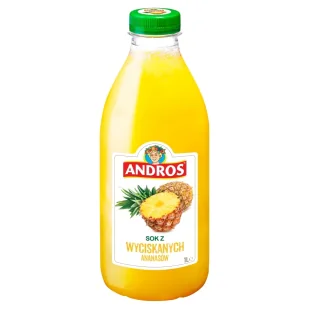 Andros - Sok z ananasa 100% - Soki i napoje niegazowane - miniaturka - grafika 1