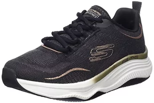 Skechers Damskie trampki D'LUX fitness, czarne, 3 UK - Trampki damskie - miniaturka - grafika 1