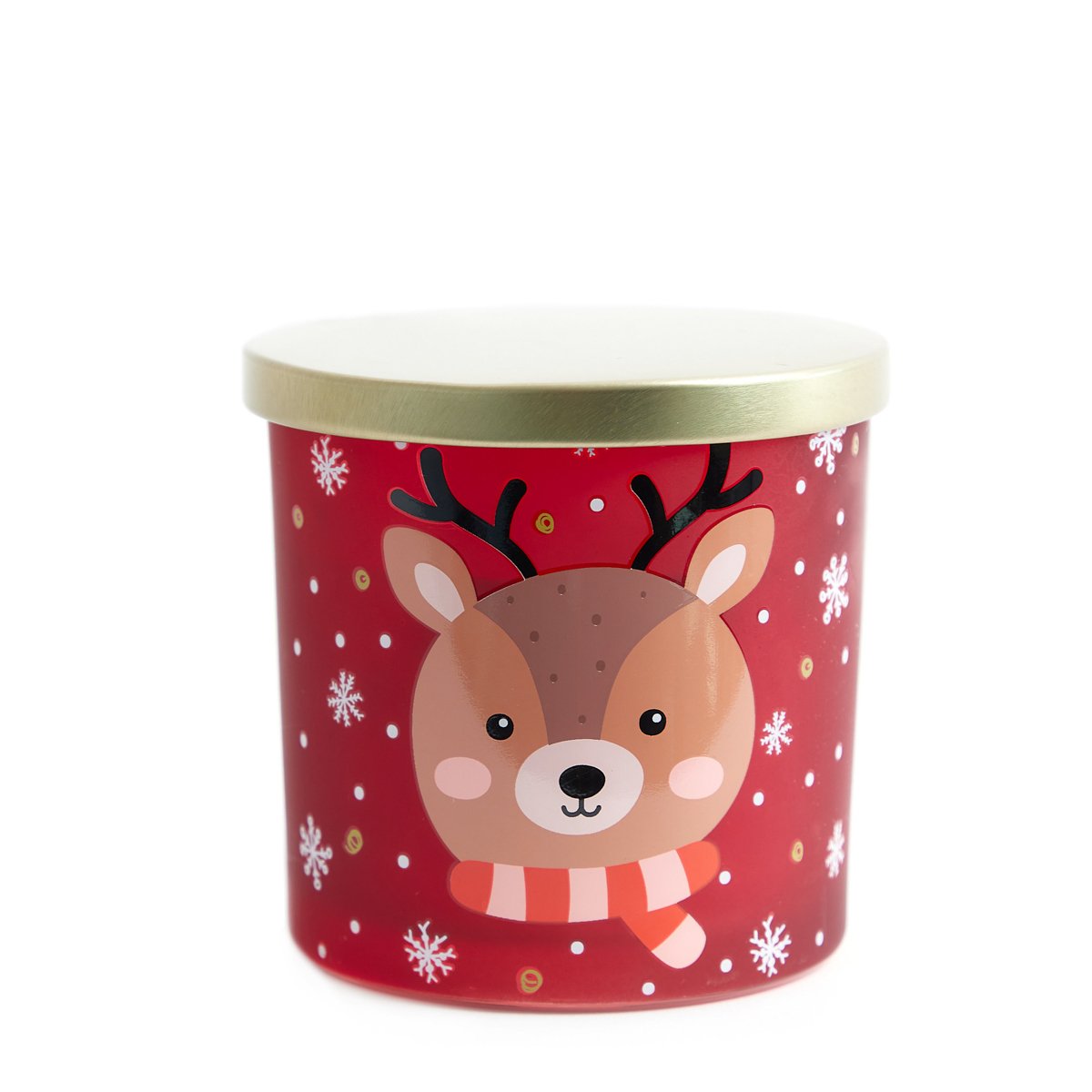 HOMLA Świeca zapachowa PADI z reniferem czerwona 300 G