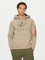 Bluzy męskie - Alpha Industries Bluza Camo Tpu 146337 Beżowy Regular Fit - miniaturka - grafika 1