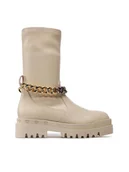 Botki damskie - Badura Botki 3040-1 Beżowy - miniaturka - grafika 1