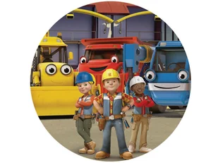 Dekoracyjny opłatek tortowy Bob Budowniczy - 20 cm - Ciasta i półprodukty do ciast - miniaturka - grafika 1