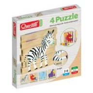 Puzzle - Quercetti Puzzle Jungle, drewniane klocki - wysyłka w 24h !!! - miniaturka - grafika 1