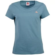 Koszulki i topy damskie - Kappa Damska koszulka slim fit, Adriatic Blue, M - miniaturka - grafika 1