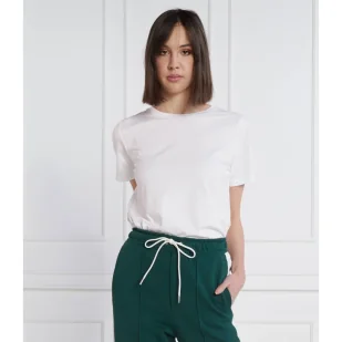 Calvin Klein T-shirt SMOOTH COTTON | Regular Fit - Koszulki i topy damskie - miniaturka - grafika 1