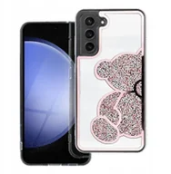 Etui i futerały do telefonów - Futerał TEDDY BEAR do SAMSUNG S25 Edge różowy - miniaturka - grafika 1