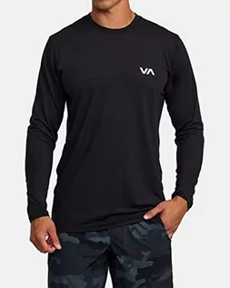 Bluzy męskie - RVCA bluza męska czarna S - grafika 1