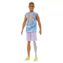 Barbie Fashionistas Ken Sportowy strój z protezą nogi Mattel - Lalki dla dziewczynek - miniaturka - grafika 1