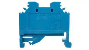 WAGO Terminal przepustowy WAGO 6 mm Sprężynowe Alokacja N niebieski 281-104 100 szt 281-104 - Kostki, złączki, wtyczki - miniaturka - grafika 1