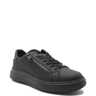 Trampki męskie - Calvin Klein Skórzane trampki LOW TOP LACE UP ZIP - grafika 1