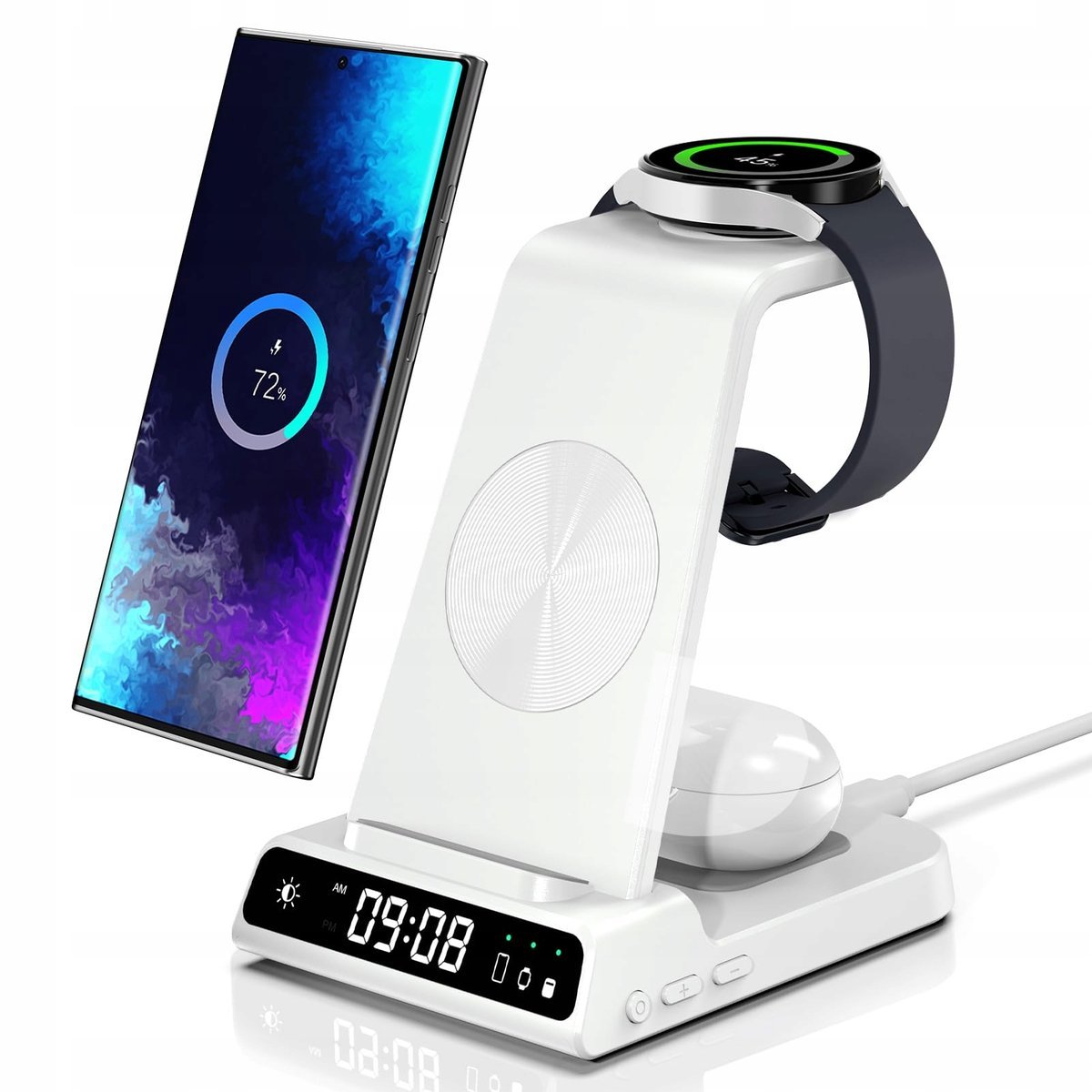 SAMSUNG Ładowarka Indukcyjna 3w1 Do Galaxy S25 Ultra Watch Buds Z Flip Fold