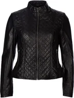 Kurtki damskie - 7eleven Skórzana kurtka "Luise" w kolorze czarnym - miniaturka - grafika 1