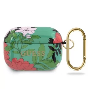 Guess Guess GUACAPTPUBKFL01 AirPods Pro cover zielony/green N.1 Flower Collection - Akcesoria do słuchawek - miniaturka - grafika 2