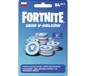 Startery i doładowania - Doładowanie Fortnite 2800 V-dolców Obecnie dostępne tylko w sklepach stacjonarnych RTV EURO AGD - miniaturka - grafika 1
