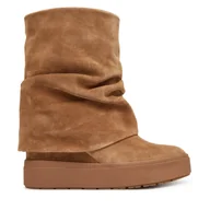 Botki damskie - Botki Guess FLFGUI SUE10 Brązowy - miniaturka - grafika 1