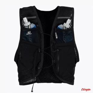 Kamizelka do biegania Salomon Active Skin 8 Set Black - Pozostały sprzęt i akcesoria do ćwiczeń - miniaturka - grafika 1