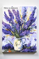 Malowanie po numerach - Zapach lawendy, lawenda, wazon, kwiaty, malowanie po numerach - miniaturka - grafika 1