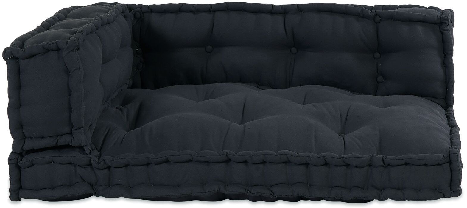 vidaXL Poduszka sofa Antracytowa Bawełna Duża Zdejmowane pokrowce 4019083