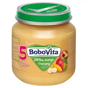 BOBOVITA Jabłka mango banany po 5 m-cu 125 g - Desery dla dzieci - miniaturka - grafika 2
