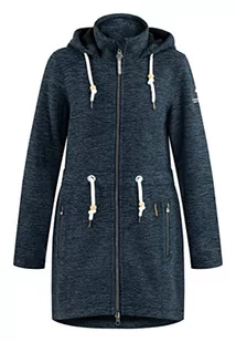 Schmuddelwedda Damski płaszcz polarowy 34319252, Niebiesko-szary melanż, L - Płaszcze damskie - miniaturka - grafika 1