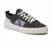 Trampki męskie - Pepe Jeans Allen Flag Trampki Męskie Czarne ze Skórą 40 Awe - miniaturka - grafika 1