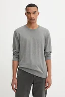 Swetry męskie - Calvin Klein sweter bawełniany męski kolor szary lekki LV040BM343 - miniaturka - grafika 1