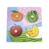 Układanki dla dzieci - VIGA Drewniane Puzzle z Pinezkami Owoce - miniaturka - grafika 1