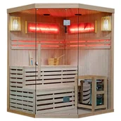 Sauny - Sauna fińska 5 osobowa wysokotemperaturowa 6KW Harvia 150x150 cm Kemi4 - miniaturka - grafika 1