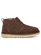 Botki damskie - UGG Skórzane botki "Neumel Shaggy" w kolorze brązowym - miniaturka - grafika 1