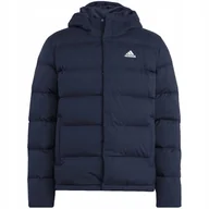 Kurtki męskie - Kurtka męska adidas Helionic Hooded Down granatowa HG8750 XL - miniaturka - grafika 1