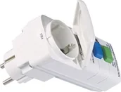 Gniazdka elektryczne - Bachmann Adapter zabezpieczenia ziemnozwarciowego BACHMANN biały, pokrywa na zawiasach - IP44 pon. 30mA prąd zadziałania - miniaturka - grafika 1