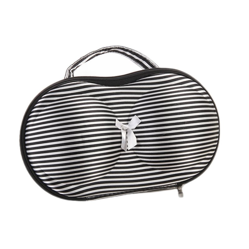 INF Etui podróżne na biustonosz Przenośne miejsce do przechowywania bielizny Czarny