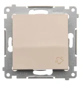 Wyłączniki światła i elektryczne - Kontakt KONTAKT_SIMON Przycisk zwierny dzwonek SIMON 54 Kremowy DD1A.01/41 - miniaturka - grafika 1