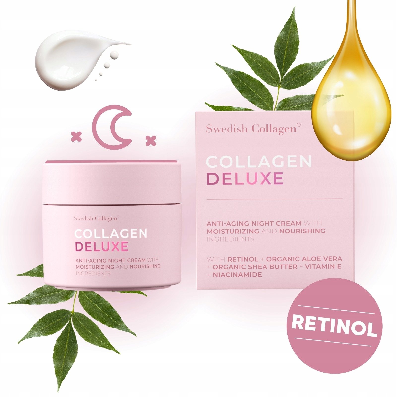 Collagen Deluxe Przeciwstarzeniowy krem do twarzy na noc 50 ml