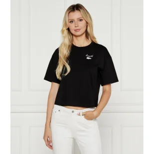 Lacoste T-shirt | Relaxed fit - Koszulki i topy damskie - miniaturka - grafika 1