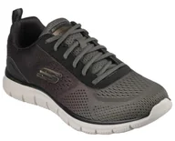 Półbuty męskie - SKECHERS GRAFITOWE MĘSKIE BUTY SPORTOWE 45,5 - miniaturka - grafika 1