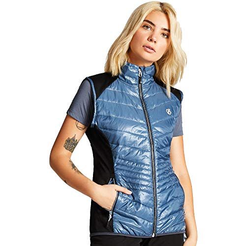 Dare 2b Hybrd VST damska kurtka puchowa bez rękawów AIRWISE WOOL HYBRID, damskie, DWN349 9XP18L, meteory/czarny, FR: 2XL (Tkanina ogonowa: 18)