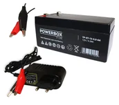 Ładowarki i akumulatory - Akumulator żelowy AGM 12V 3,2Ah + ŁADOWARKA PW - miniaturka - grafika 1