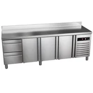 Stoły gastronomiczne - Stół chłodniczy z szufladami 2242x700x850mm ASBER GREEN LINE GTP-7-225-32 D - miniaturka - grafika 1