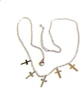 Biżuteria religijna - Naszyjnik - celebrytka - krzyżyk - Stainless Steel - miniaturka - grafika 1